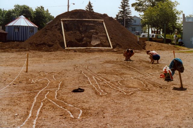 Photo inconnue, 1984, coll. Est-Nord-Est, résidence d'artistes.