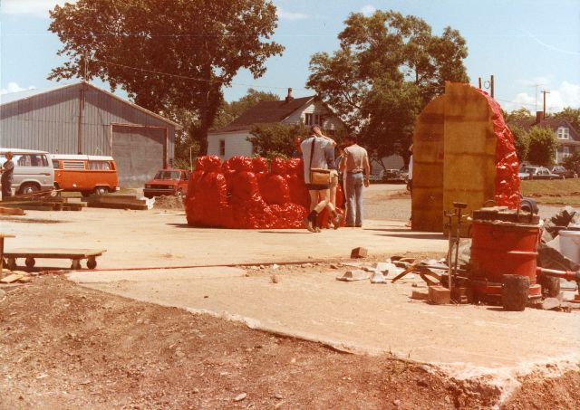 Photo inconnue, 1984, coll. Est-Nord-Est, résidence d'artistes.