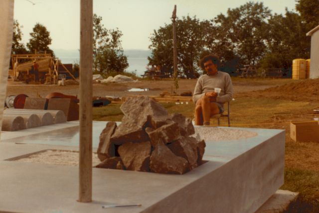 Photo inconnue, 1984, coll. Est-Nord-Est, résidence d'artistes.