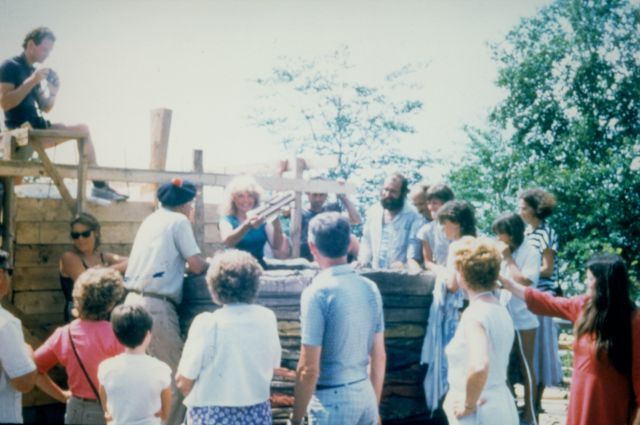 Photo inconnue, 1984, coll. Est-Nord-Est, résidence d'artistes.