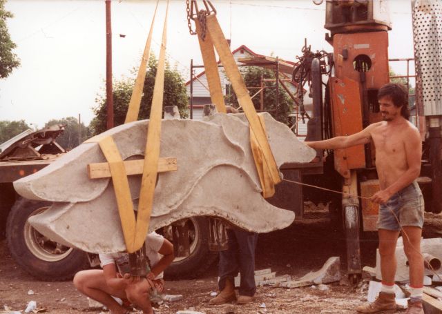 Photo inconnue, 1984, coll. Est-Nord-Est, résidence d'artistes.