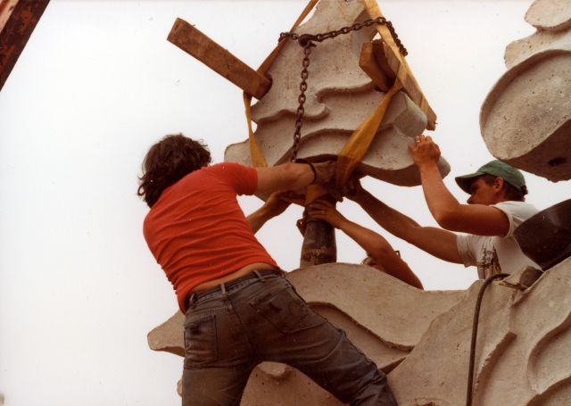 Photo inconnue, 1984, coll. Est-Nord-Est, résidence d'artistes.