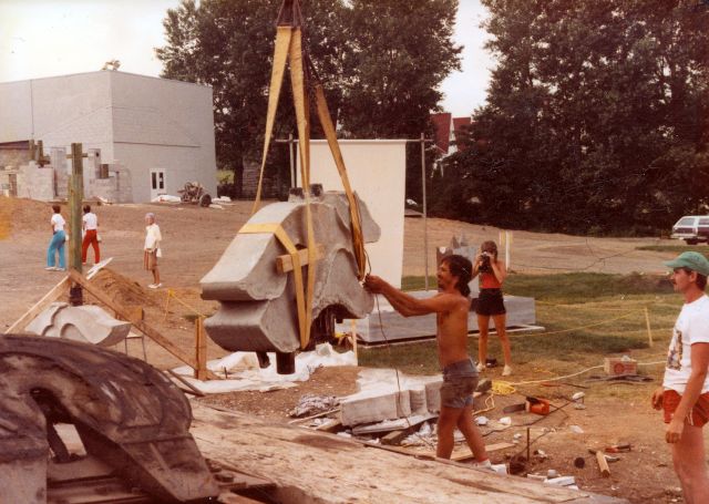 Photo inconnue, 1984, coll. Est-Nord-Est, résidence d'artistes.