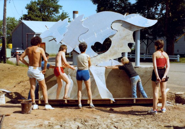 Photo inconnue, 1984, coll. Est-Nord-Est, résidence d'artistes.