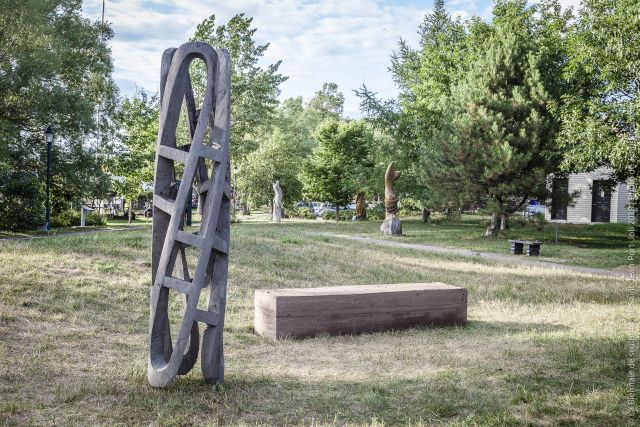 Photo Jean-Sébastien Veilleux, 2018, coll. Biennale de sculpture.