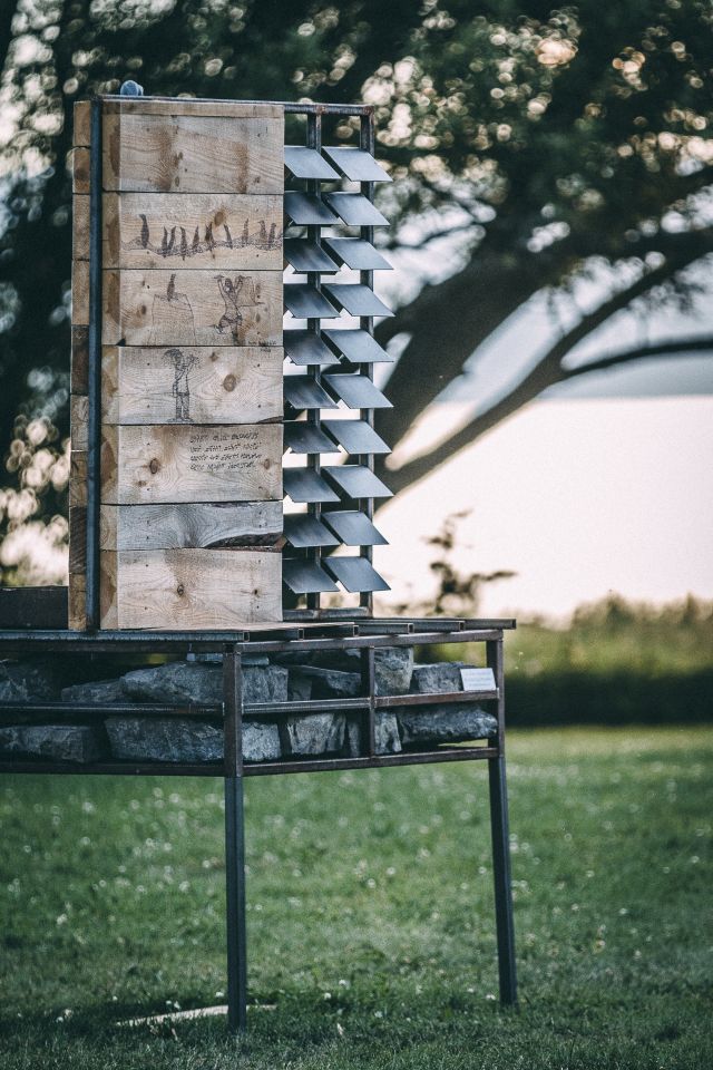 Photo Jean-Sébastien Veilleux, 2016, coll. Biennale de sculpture.